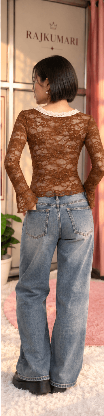 Lace V-Neck Top